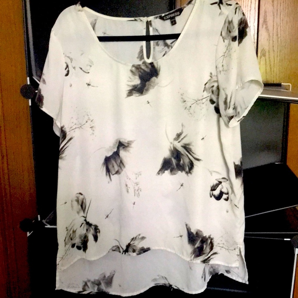 EXPRESS FLORAL Dress Top